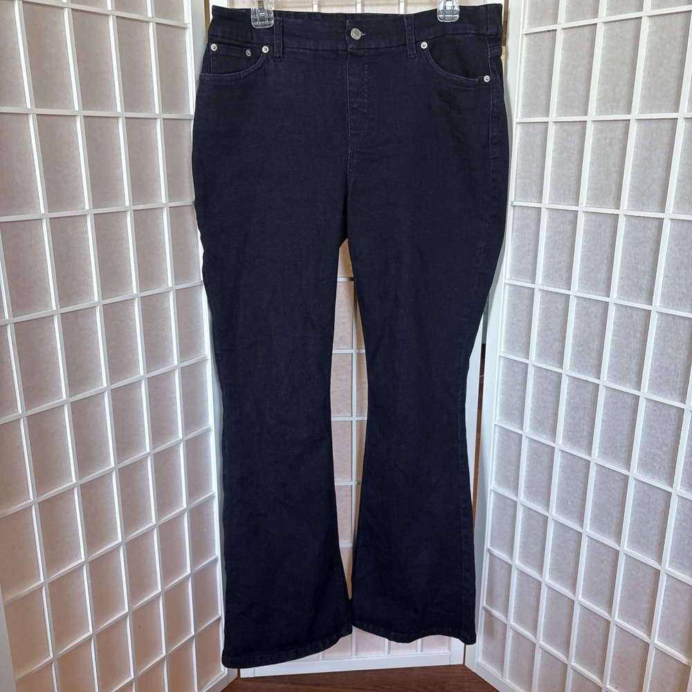 D & CO JEANS Dress Up Denim  Bootcut Leg Dark‎ Wash Pants Jeans  Size 12